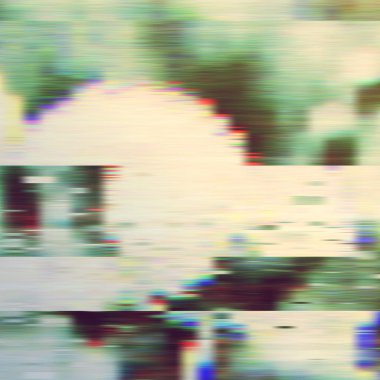 Karanlık aksaklık arka plan, vektör çizim. Yeşil, beyaz, siyah renk.