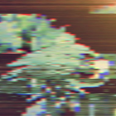 Karanlık aksaklık arka plan, vektör çizim. Yeşil, beyaz, gri, kahverengi renk.