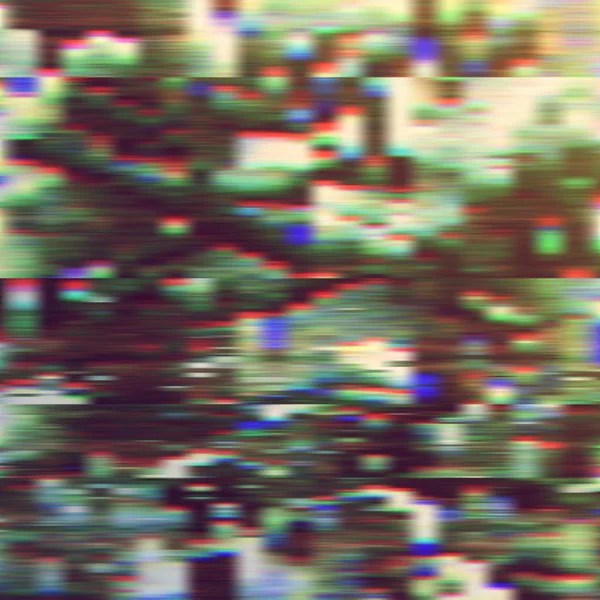 Glitch fundo escuro, ilustração vetorial. Verde, marrom, cores brancas . —  Vetores de Stock