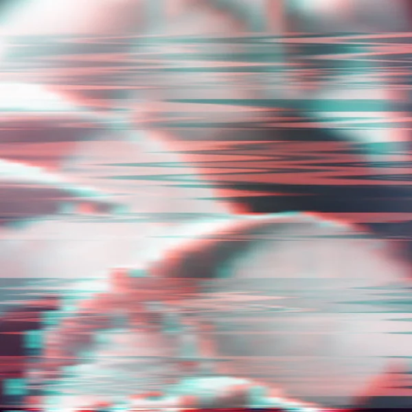 Glitch fundo escuro, ilustração vetorial. Cores rosa, azul, branco, cinza . —  Vetores de Stock