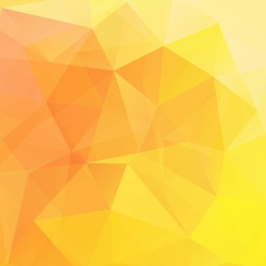 Soyut çokgen vektör arkaplanı. Sarı geometrik vektör çizimi. Yaratıcı tasarım şablonu.