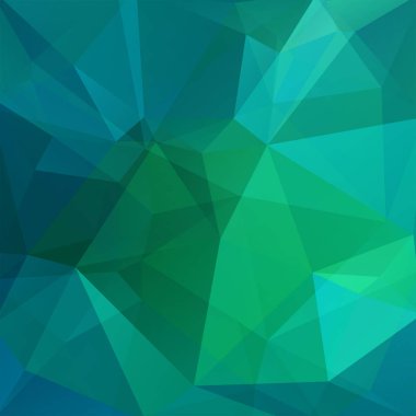 Yeşil, mavi geometrik şekiller arka plan. Mozaik desen. Vektör Eps 10. Vektör çizim