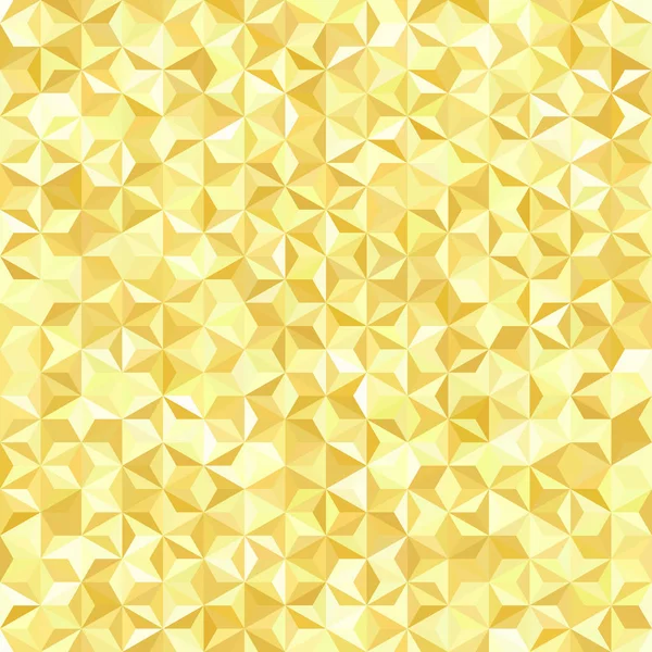 Vector amarelo sem costura fundo abstrato para design com triângulos. Ilustração vetorial — Vetor de Stock