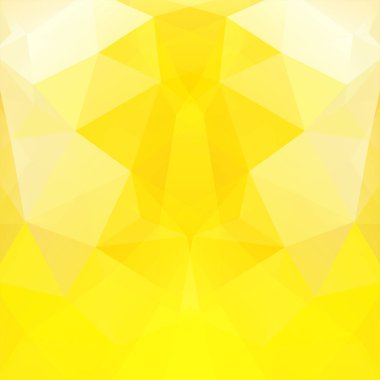 Soyut sarı mozaik arka plan. Üçgen geometrik arkaplan. Tasarım elemanları. Vektör illüstrasyonu