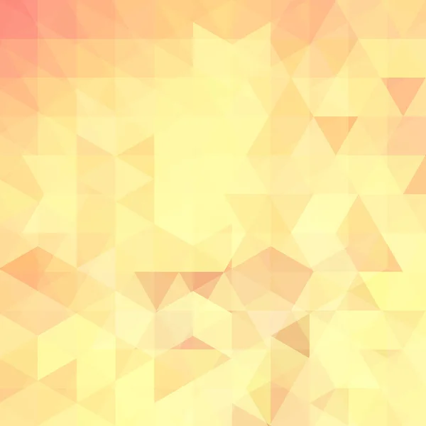 Padrão geométrico, triângulos fundo vetorial em tons amarelos, laranja. Padrão de ilustração —  Vetores de Stock
