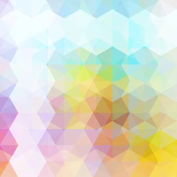 Fondo de vector triangular. Se puede utilizar en el diseño de portada, diseño de libros, fondo del sitio web. Ilustración vectorial. Azul, amarillo, rosa, blanco colores — Archivo Imágenes Vectoriales