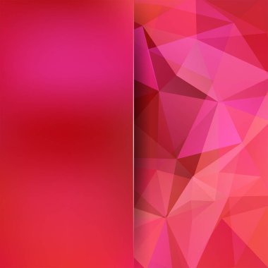 Soyut poligonal vektör arka plan. Kırmızı geometrik vektör çizim. Yaratıcı tasarım şablonu. Soyut vektör arka plan tasarım kullanmak için