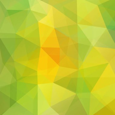 Geometrik şekillerin arka planı. Yeşil mozaik desen. Vektör EPS 10. Vektör illüstrasyonu