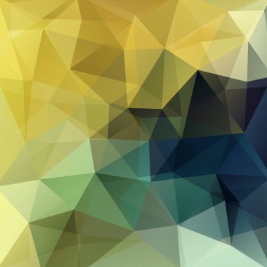 Poligonal vektör arka plan. Kullanılabilir kapak tasarımı, kitap tasarımı, Web sitesi arka plan. Vektör çizim. Sarı, yeşil, mavi renklerini.