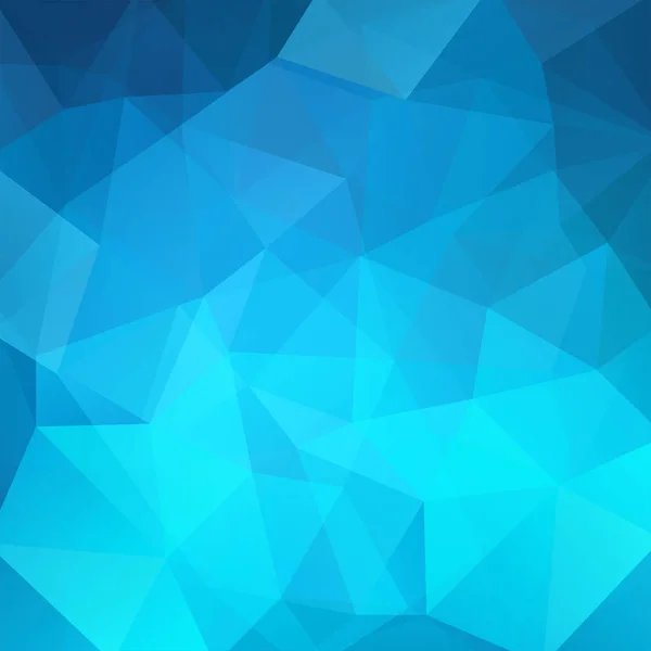 Padrão geométrico, triângulos poligonais fundo vetorial em tons azuis. Padrão de ilustração — Vetor de Stock