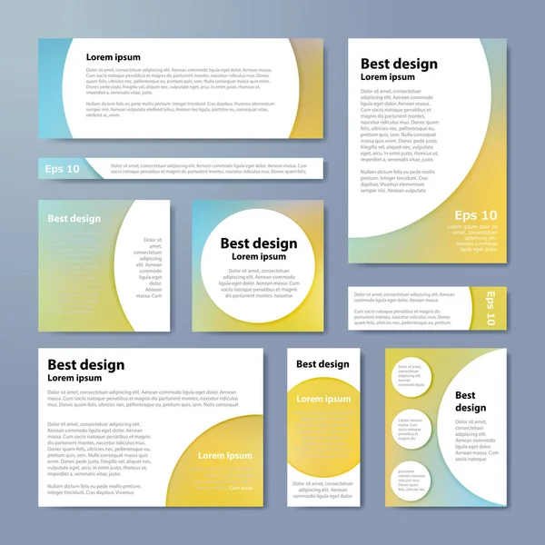 Pastellkreide zur Gestaltung der Corporate Identity. vector company style für brandbook — Stockvektor