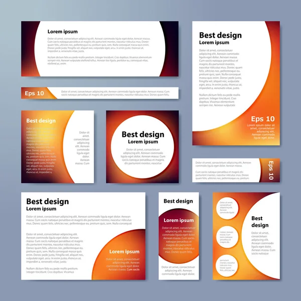 Braune Muster für Corporate Identity Design. vector company style für brandbook. — Stockvektor