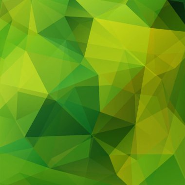 Soyut çokgen vektör arkaplanı. Yeşil geometrik vektör çizimi. Yaratıcı tasarım şablonu.