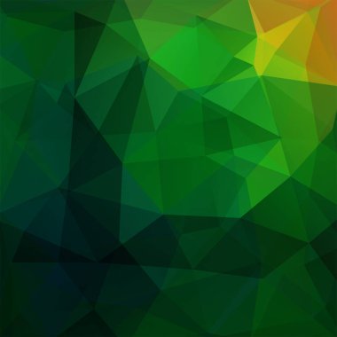 Geometrik şekillerin arka planı. Yeşil mozaik desen. Vektör EPS 10. Vektör illüstrasyonu