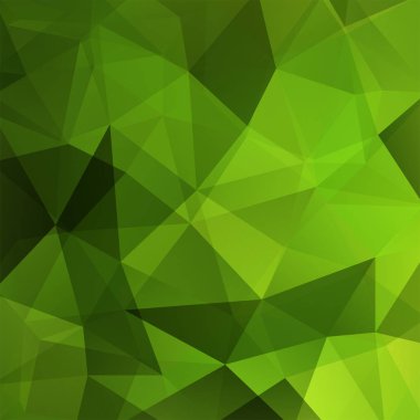 Soyut çokgen vektör arkaplanı. Yeşil geometrik vektör çizimi. Yaratıcı tasarım şablonu.