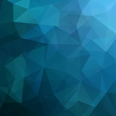 Poligonal mavi vektör arka plan. Kullanılabilir kapak tasarımı, kitap tasarımı, Web sitesi arka plan. Vektör çizim