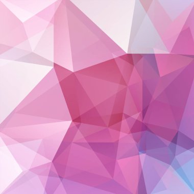 Poligonal vektör arka plan. Kullanılabilir kapak tasarımı, kitap tasarımı, Web sitesi arka plan. Vektör çizim. Pembe renk.