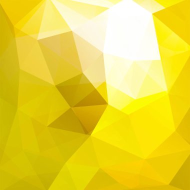 Geometrik şekillerin arka planı. Sarı mozaik desen. Vektör EPS 10. Vektör illüstrasyonu