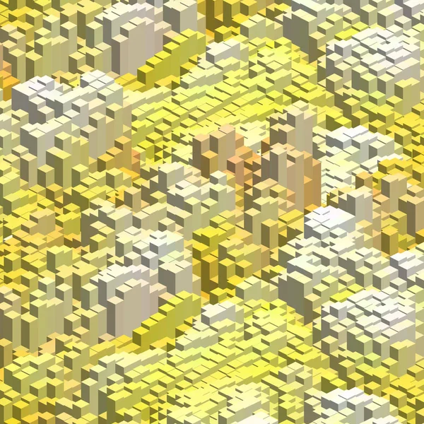 3d fond jaune avec des cubes. Vecteur eps 10 — Image vectorielle