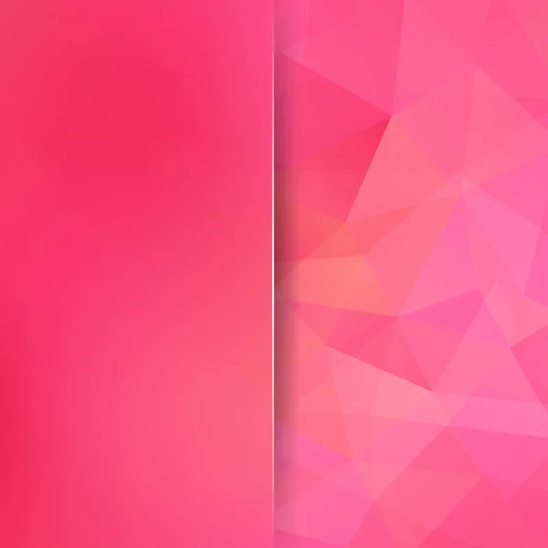 Abstrakte geometrische Stil rosa Hintergrund. Hintergrund mit Glas verschwimmen lassen. Vektorillustration — Stockvektor