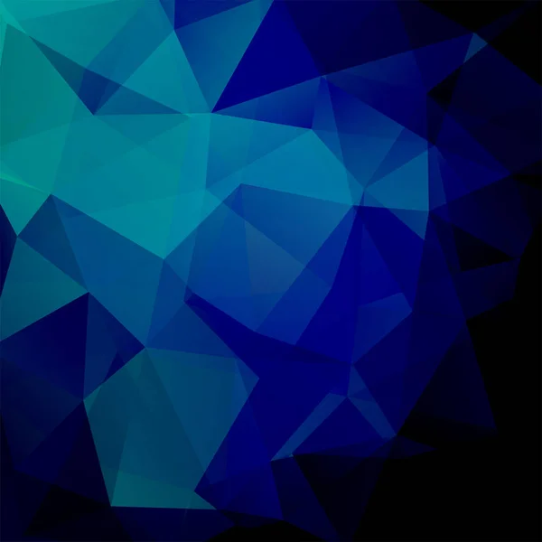 Абстрактный фон из темно-синих треугольников. Геометрический дизайн для бизнес-презентаций или веб-рекламы. Векторная иллюстрация — стоковый вектор