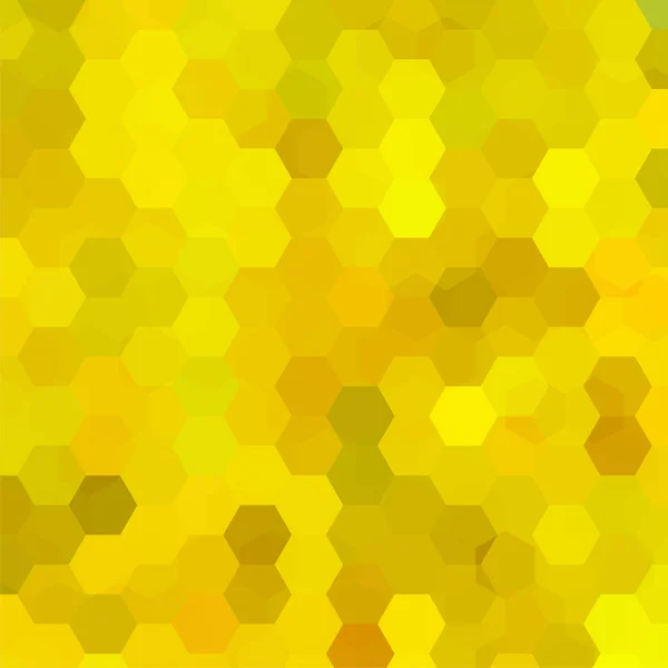 Abstract background consisting of yellow hexagons. Geometric design for business presentations or web template banner flyer. Vector illustration — Stock Vector