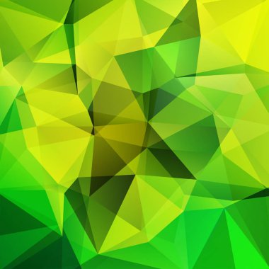 Soyut çokgen vektör arkaplanı. Yeşil geometrik vektör çizimi. Yaratıcı tasarım şablonu.