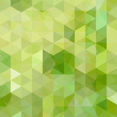 Arka plan yeşil üçgenler yaptı. Geometrik şekiller ile kare kompozisyon. EPS 10.