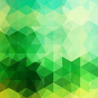 Üçgen vektör arka plan. Kullanılabilir kapak tasarımı, kitap tasarımı, Web sitesi arka plan. Vektör çizim. Yeşil renk.