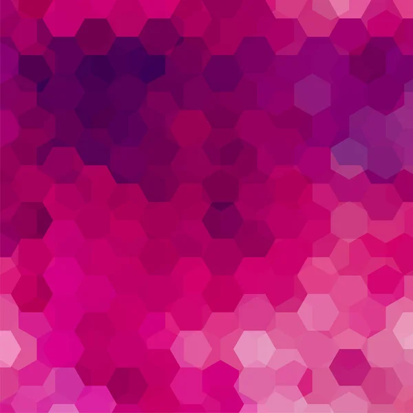 Abstracte achtergrond bestaande uit roze zeshoeken. Geometrisch ontwerp voor bedrijfspresentaties of web sjabloon banner folder. Vectorillustratie — Stockvector
