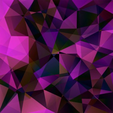 Poligonal vektör arka plan. Kullanılabilir kapak tasarımı, kitap tasarımı, Web sitesi arka plan. Vektör çizim. Siyah, pembe, mor renkler.