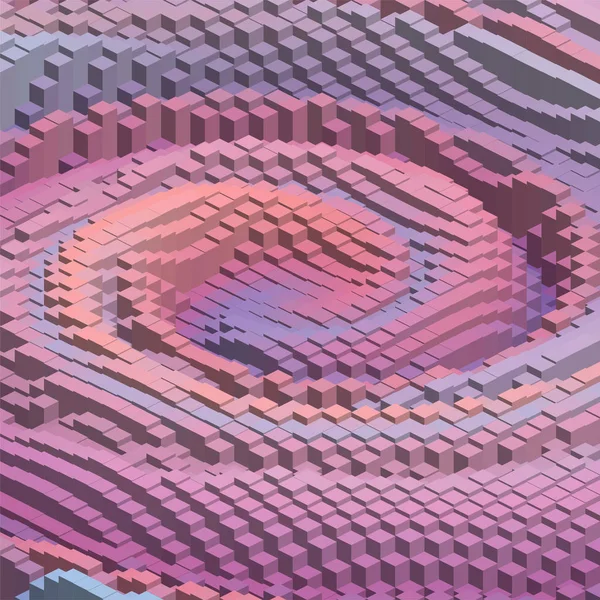 Abstrakte bunte Vektorwürfel. Vektorillustration. rosa, violette Farben — Stockvektor