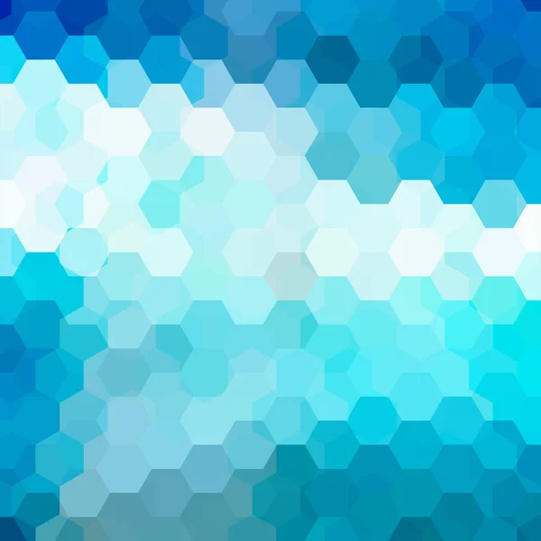 青、白い六角形のベクトルの背景。カバー デザイン、ブック デザイン、web サイトの背景に使用できます。ベクトル図. — ストックベクタ