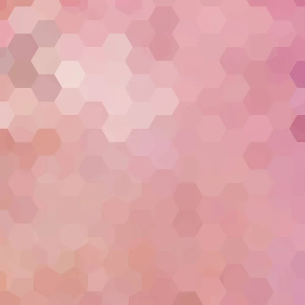 Podłoże wykonane z pastelowy różowy sześciokątów. Kwadratowych kompozycji z figur geometrycznych. EPS 10 — Wektor stockowy