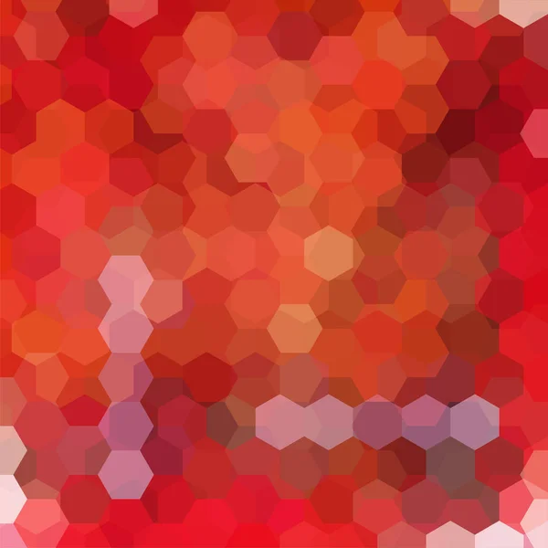 幾何学的図形の背景。モザイク パターン。ベクター Eps 10。ベクトルの図。赤、オレンジ色. — ストックベクタ