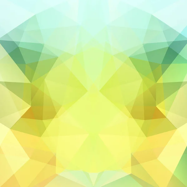 Abstrakta polygonal vector bakgrund. Ljus geometriska vektorillustration. Kreativ designmall. Gul, grön, blå färger. — Stock vektor