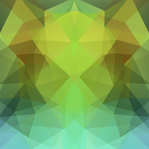 Abstrakcja Zielony mozaika tła. Trójkąt tło geometrycznych. Elementy projektu. Ilustracja wektorowa — Wektor stockowy