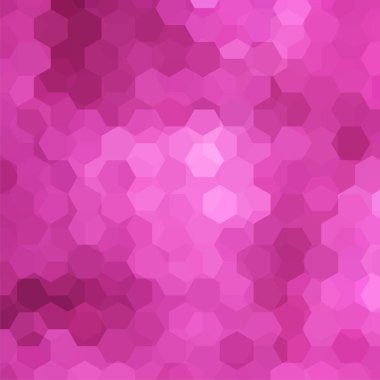 Arka plan pembe altıgenler oluşan. İş sunumları veya web şablonu afiş afiş için geometrik tasarım. Vektör çizim.
