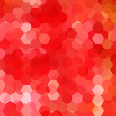 Soyut altıgenler arka plan vektör. Kırmızı geometrik vektör çizim. Yaratıcı tasarım şablonu