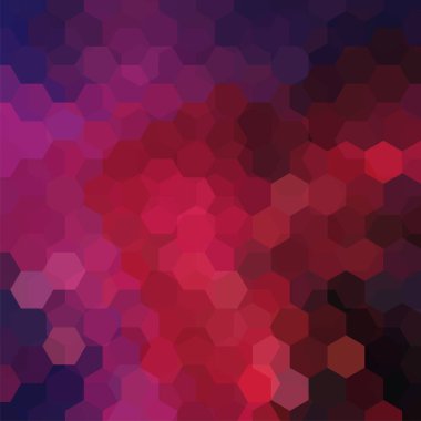 Pembe, kırmızı, mor, kahverengi, siyah altıgenler ile vektör arka plan. Kullanılabilir kapak tasarımı, kitap tasarımı, Web sitesi arka plan. Vektör çizim.