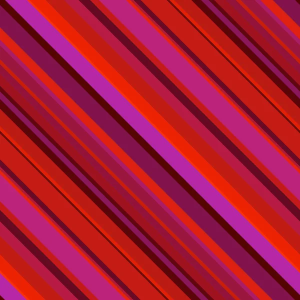 Nahtloser abstrakter Hintergrund mit roten, braunen, orangen Streifen, Vektorillustration. — Stockvektor