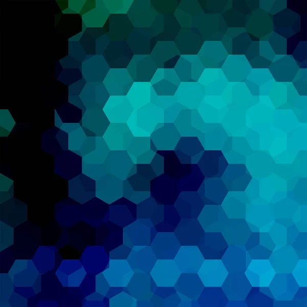 Fond vectoriel hexagones abstrait. Illustration vectorielle géométrique bleu foncé. Modèle de conception créative — Image vectorielle