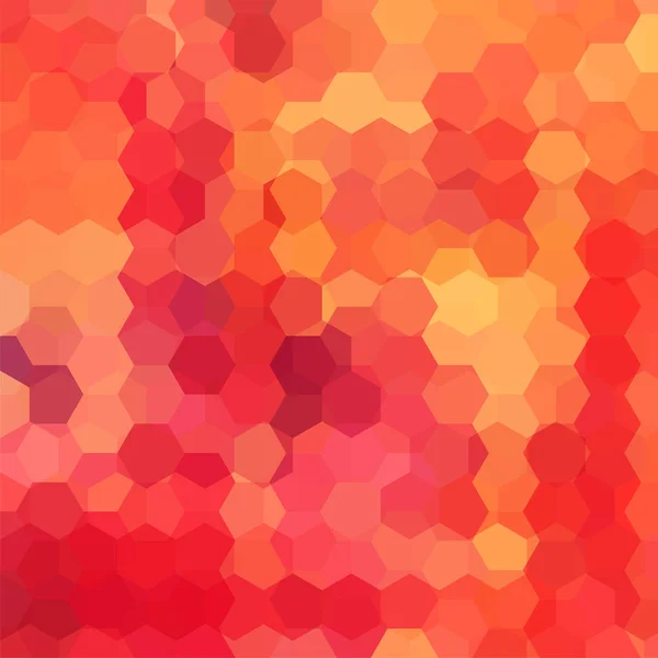 Sfondo di forme geometriche rosse e arancioni. Schema mosaico. Vettore EPS 10. Illustrazione vettoriale . — Vettoriale Stock