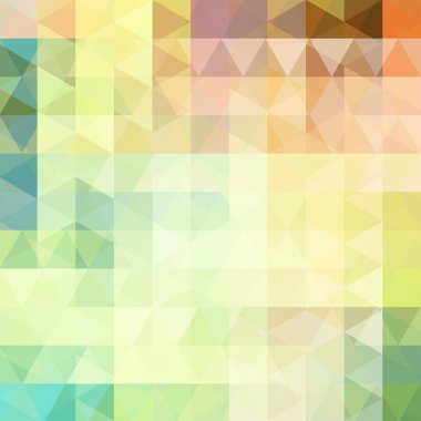 Soyut geometrik tarzı arka plan. İş geçmişi vektör çizim. Sarı, kahverengi, bej, yeşil renkler