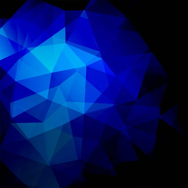 Геометрический узор, многоугольные треугольники векторные фон в темно-синих тонах. Рисунок иллюстрации . — стоковый вектор