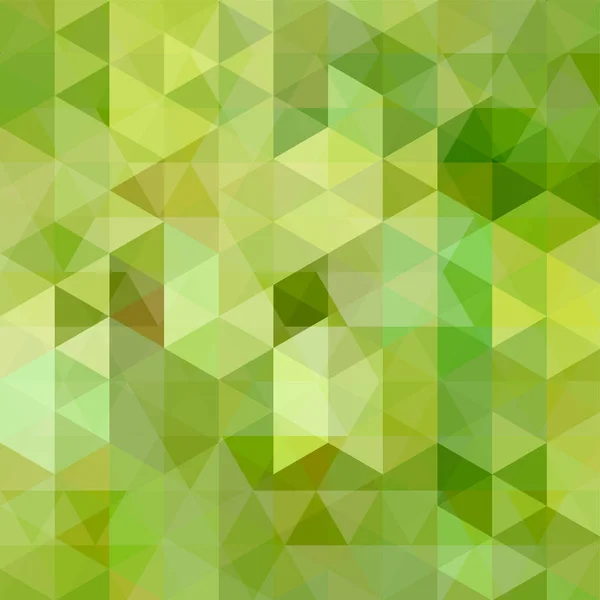 Abstrakte grüne Mosaik Hintergrund. Dreieck geometrischer Hintergrund. Designelemente. Vektorillustration. — Stockvektor
