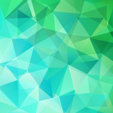 Soyut poligonal vektör arka plan. Geometrik vektör çizim. Yaratıcı tasarım şablonu. Yeşil, mavi renklerini.