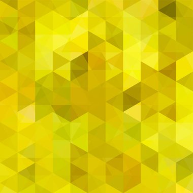 Soyut geometrik tarzı sarı arka plan. Vektör çizim