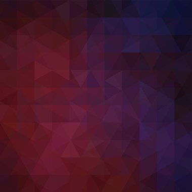 Mor, mor, kahverengi üçgen oluşan arka plan. İş sunumları veya web şablonu afiş afiş için geometrik tasarım. Vektör çizim