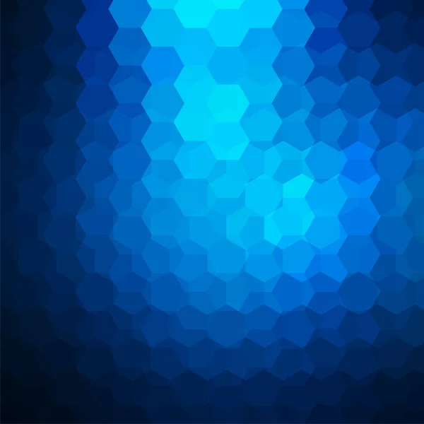 Hexágonos abstratos fundo vetorial. Ilustração do vetor geométrico azul escuro. Modelo de design criativo. —  Vetores de Stock
